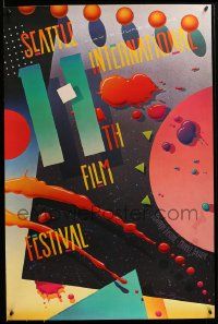 9k248 SEATTLE INTERNATIONAL FILM FESTIVAL 25x37 film festival poster '86 art by Stephen Peringer!
