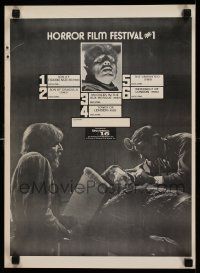 9k224 UNIVERSAL 16 FILM FESTIVAL 13x18 film festival '80 Karloff, Lugosi, Frankenstein & Wolfman!