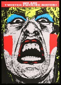 9k664 WE ARE TWISTED F***ING SISTER heavy stock 24x34 special '14 Dee Snider,art by Art Chantry,rare