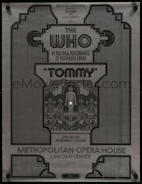 9k997 WHO 20x26 commercial poster '70 the final performance of their rock-opera Tommy at the Met!