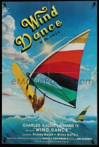 9k666 WIND DANCE 24x36 special '86 Wyland artwork of windsurfers!