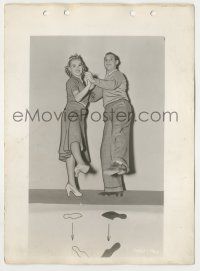 9m196 COLLEGE SWING 8x11 key book still '38 husband & wife Jackie Coogan & Betty Grable dancing!