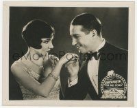 9m114 BIG POND deluxe 8x10 still '30 romantic close up of Maurice Chevalier & Claudette Colbert!