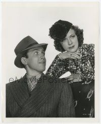 9m139 BORN TO DANCE 8x10 still '36 c/u of young James Stewart smiling at pretty Eleanor Powell!