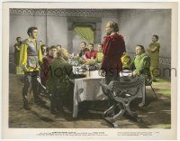 9m009 CAPTAIN FROM CASTILE color 8x10.25 still '47 Tyrone Power interrupts Cesar Romero at meeting!
