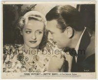 9m216 DARK VICTORY 8x9.75 still '39 close up of George Brent & Bette Davis, who is going blind!
