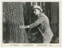 9m307 GHOST & MR. CHICKEN 8x10 still '66 great close up of scared Don Knotts hiding behind tree!