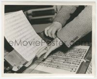 9m311 GIRL OF THE GOLDEN WEST candid deluxe 8x10 key book still '38 c/u of sheet music by Apger!