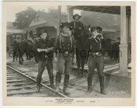 9m366 HORSE SOLDIERS 8x10.25 still '59 John Wayne in uniform waiting for train to arrive!