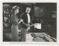 9m369 HUMAN DESIRE 8x10.25 still '54 Gloria Grahame grabs Crawford burning pictures in furnace!