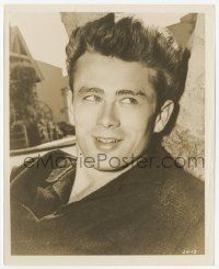 9m415 JAMES DEAN 8.25x10 still '56 incredible smiling portrait of the legendary actor from Giant!