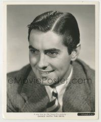 9m431 JOHNNY APOLLO 8.25x10 still '40 best smiling portrait of Tyrone Power, Dance with the Devil