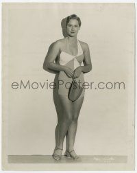 9m586 PAROLE GIRL 8x10 still '33 sexy Mae Clarke in rubber bathing suit, she initialed the back!