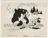 9m601 POINTER 8x10.25 still '39 Pluto plays with birds while Mickey Mouse is attacked by mad bear!