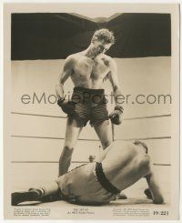 9m657 SET-UP 8.25x10 still '49 Robert Ryan stands over his fallen opponent in the boxing ring!