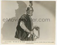 9m666 SIGN OF THE CROSS 7.75x9.5 still '32 close up of Fredric March as Marcus Superbus with whip!