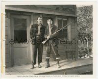 9m693 SPOILERS 8x10 still '42 full-length John Wayne & Harry Carey with rifle!