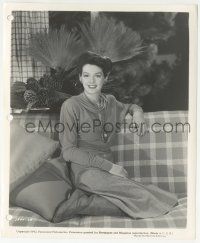 9m716 TAKE A LETTER DARLING 8.25x10 still '42 wonderful portrait of Rosalind Russell on couch!