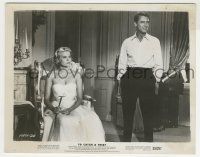 9m749 TO CATCH A THIEF 8x10.25 still '55 Cary Grant standing by beautiful Grace Kelly, Hitchcock!
