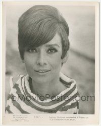 9m760 TWO FOR THE ROAD Spanish/U.S. 8x10.25 still '67 best head & shoulders portrait of Audrey Hepburn!