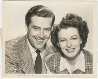 9m766 UNINVITED 8.25x10 still '44 best close up smiling portrait of Ray Milland & Ruth Hussey!