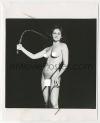 9m767 LINDA LOVELACE 8x10 still '73 sexy nude portrait with whip by Milton H. Greene, rare!