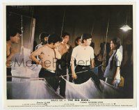9m014 FISTS OF FURY color English FOH LC 1973 Maria Yi asks kung fu students for help, The Big Boss!
