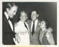 9m453 KINGFISHER candid stage play 8x10 still '78 Gregory Peck visits Harrison, Colbert & Rose!