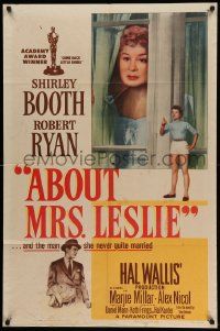 9p016 ABOUT MRS. LESLIE 1sh '54 Shirley Booth, Robert Ryan, the man she never quite married!