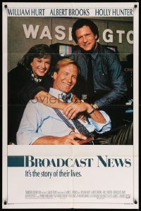 9p140 BROADCAST NEWS int'l 1sh '87 news team William Hurt, Holly Hunter & Albert Brooks!