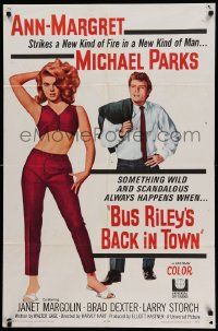 9p145 BUS RILEY'S BACK IN TOWN 1sh '65 sexiest Ann-Margret is tingling with excitement!