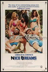 9p171 CHEECH & CHONG'S NICE DREAMS int'l 1sh '81 two men who make lots of money selling ice cream!