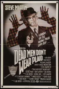 9p220 DEAD MEN DON'T WEAR PLAID 1sh '82 Steve Martin will blow your lips off if you don't laugh!