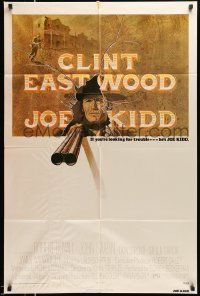 9p490 JOE KIDD 1sh '72 John Sturges, if you're looking for trouble, he's Clint Eastwood!