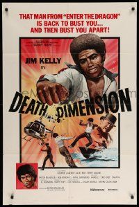9p508 KILL FACTOR 1sh '78 cool art of Jim Kelly, George Lazenby & Sakata, Death Dimension!
