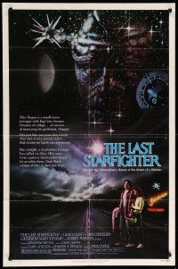 9p521 LAST STARFIGHTER 1sh '84 Catherine Mary Stewart & Lance Guest as video game pilot!