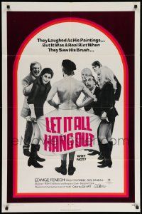 9p523 LET IT ALL HANG OUT 1sh '71 they laughed at his paintings, but not at his brush!