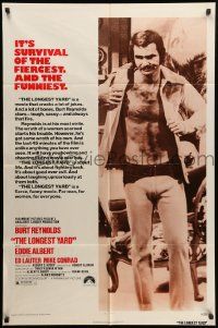 9p540 LONGEST YARD 1sh '74 Robert Aldrich prison football comedy, full-length Burt Reynolds!