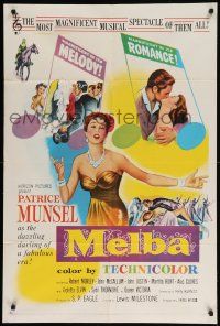 9p573 MELBA 1sh '53 Patrice Munsel, in most magnificent musical spectacle of them all!