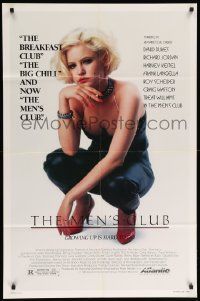 9p574 MEN'S CLUB 1sh '86 great image of sexy smoking blonde Jennifer Jason Leigh!