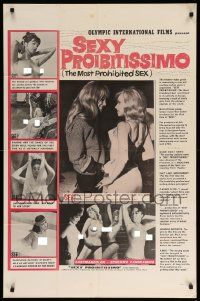 9p586 MOST PROHIBITED SEX 1sh '63 great images of sexy dancers, strip tease!