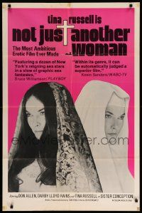 9p622 NOT JUST ANOTHER WOMAN 1sh '74 cool images of Tina Russell as Sister Conception!