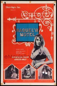 9p686 RAQUEL'S MOTEL 1sh '70 adult film, Uschi Digard, Maria Arnold & Mycle Brandy