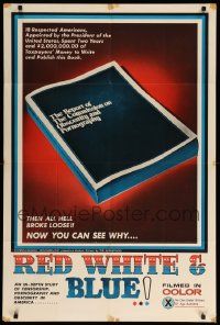 9p693 RED, WHITE & BLUE 1sh '71 Sexual Freedom USA, image of sexy naked woman!