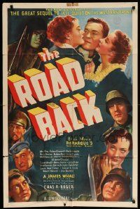 9p709 ROAD BACK 1sh '37 John 'Dusty' King, directed by James Whale, Erich Maria Remarque novel!