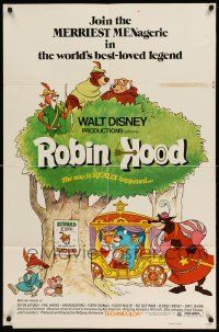 9p713 ROBIN HOOD 1sh '73 Walt Disney's cartoon version, the way it REALLY happened!