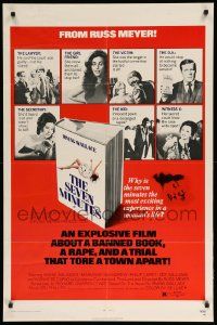9p759 SEVEN MINUTES 1sh '71 from the sexmaster Russ Meyer, a trial that tore a town apart!