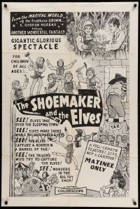 9p781 SHOEMAKER & THE ELVES 1sh '60 German fantasy, artwork of many elves!