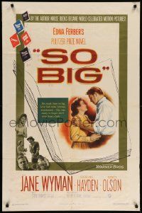 9p802 SO BIG 1sh '53 Jane Wyman, Sterling Hayden, from Edna Ferber's Pulitzer Prize novel!