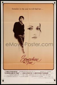 9p805 SOMEWHERE IN TIME 1sh '80 Christopher Reeve, Jane Seymour, cult classic!